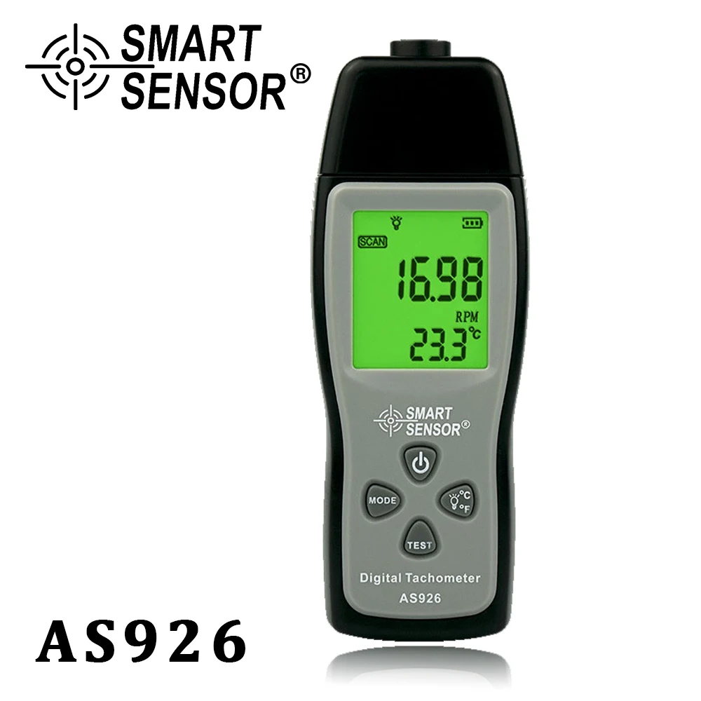 

Digital Laser non-contact Tachometer Photoelectric Tachometer Large LCD Display 100~30000RPM Rotational Speed Meter Speedometer