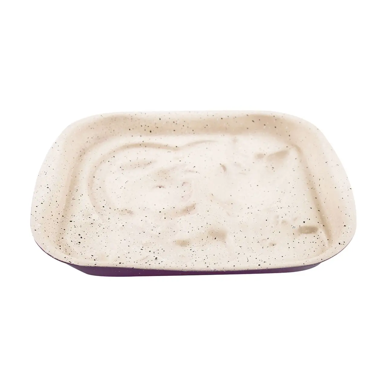 

Purple Cream-Pointed Granite Cake Mould