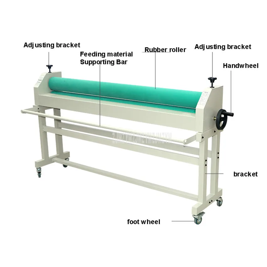 T1600A 160 см Холодная Пленка Машина для ламинирования большой формат реклама акриловых/ПВХ лист бумаги фото ручной вертикальный холодный ламинатор