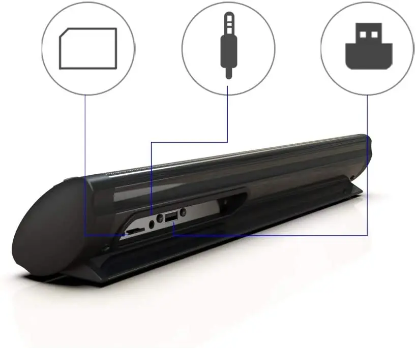10 Вт ТВ звуковая панель AUX USB для телевизора с Bluetooth RCA Opt подключение/система