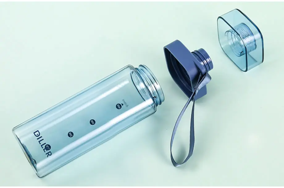 Upspirit, 400 мл, пластиковые прозрачные бутылки с веревкой, чайник для воды, портативный, для спорта на открытом воздухе, путешествия, шейкер для протеина, посуда для напитков