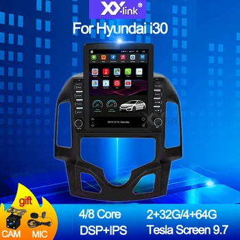 

9.7 inch tesla Android 10.0 For Hyundai i30 2009-2016 IPS DSP 4G LTE Car multimedia video gps radio player stereo No 2 din DVD