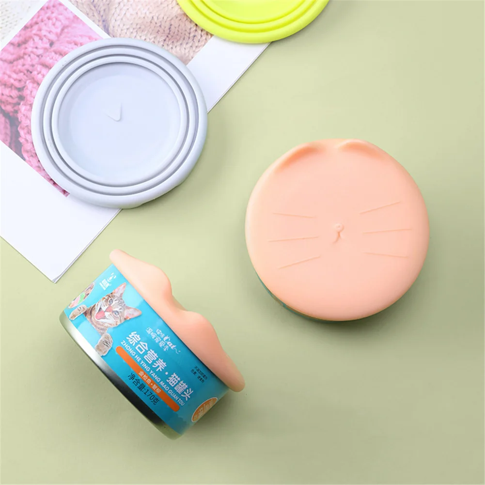

Silicone Sealed Lid Dog Cat Can Box Cover 3in1 Reusable Food Storage Keep Fresh Tin Cover Cans Cap Suitable For 8.5/7.5/6.5cm