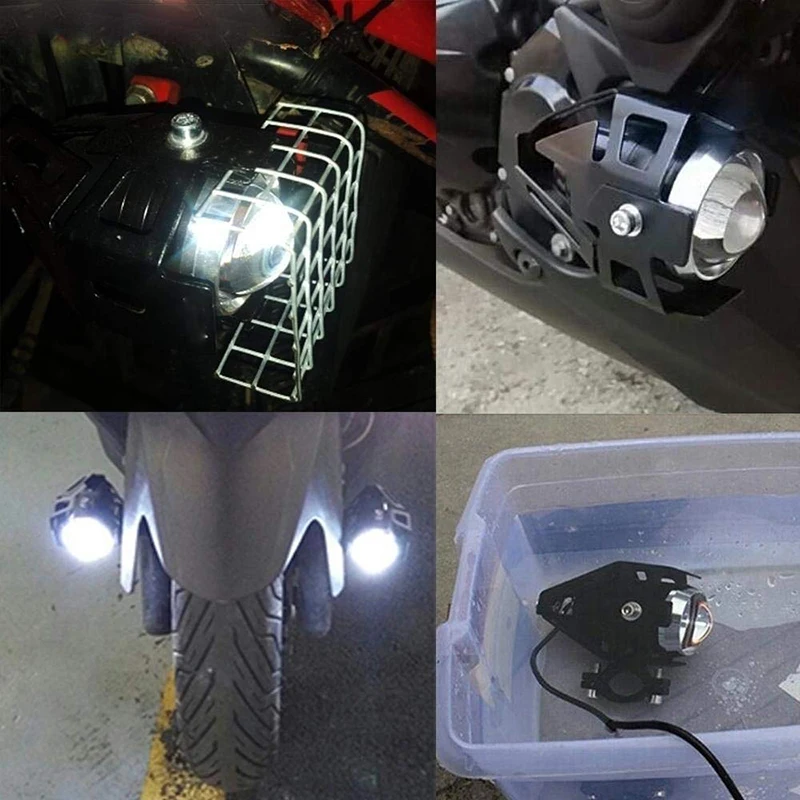 PAIEIMAI Универсальный светодиодный головной светильник для мотоцикла U5 для вождения мотоцикла, противотуманный Точечный светильник для бега, Точечный светильник, вспомогательный светильник, переключатель