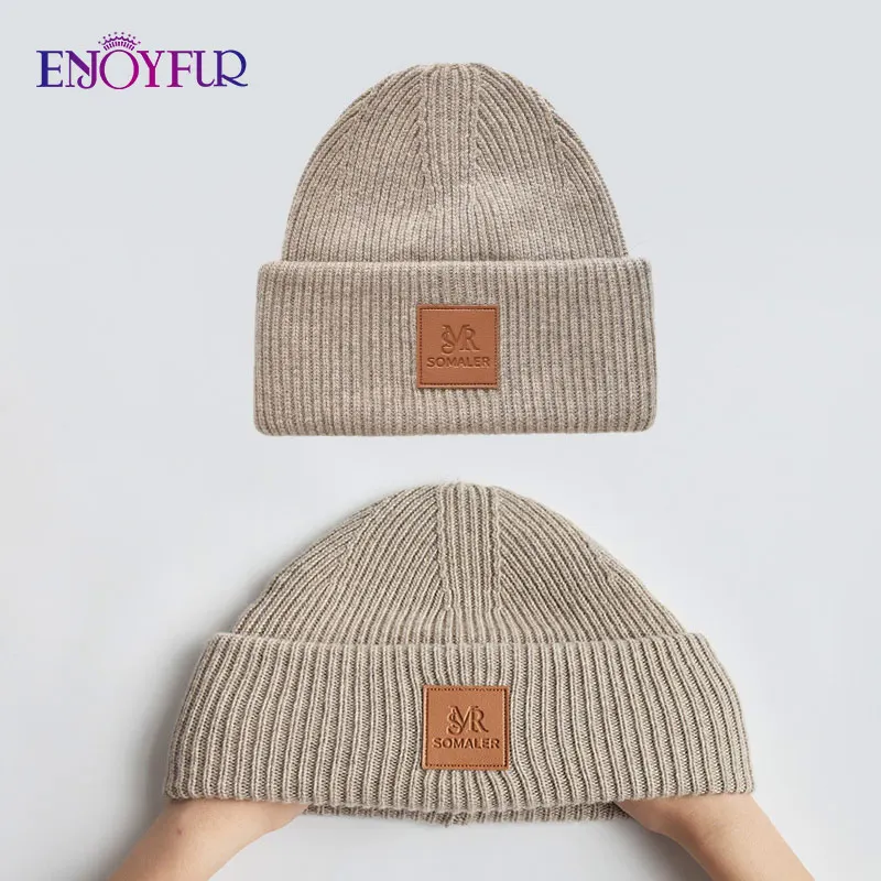 Enjoyfur Women Winter Beanie Hat Soft 