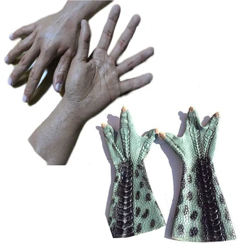

Realistic Human Animal Arms and Hands Latex Gloves Claws for Adult Kids Cosplay