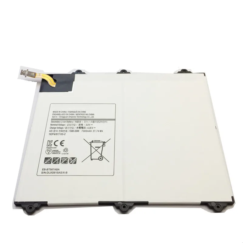 Для samsung планшет Батарея EB-BT567ABA для samsung Galaxy Tab SM-T560NU T567v 9,6 аутентичная батарея 7300 мАч