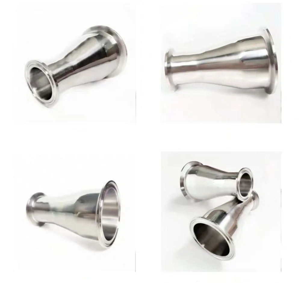 Концентрический редуктор 1,"(38 мм) OD50.5 x 2"(51 мм) OD64 Tri Clamp фитинг санитарно нержавеющая сталь SS304