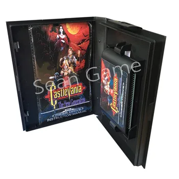 

Latest 16 Bit MD Game Card For Sega Mega Drive Castlevania The New Generation Cover With Retail Box and Manual