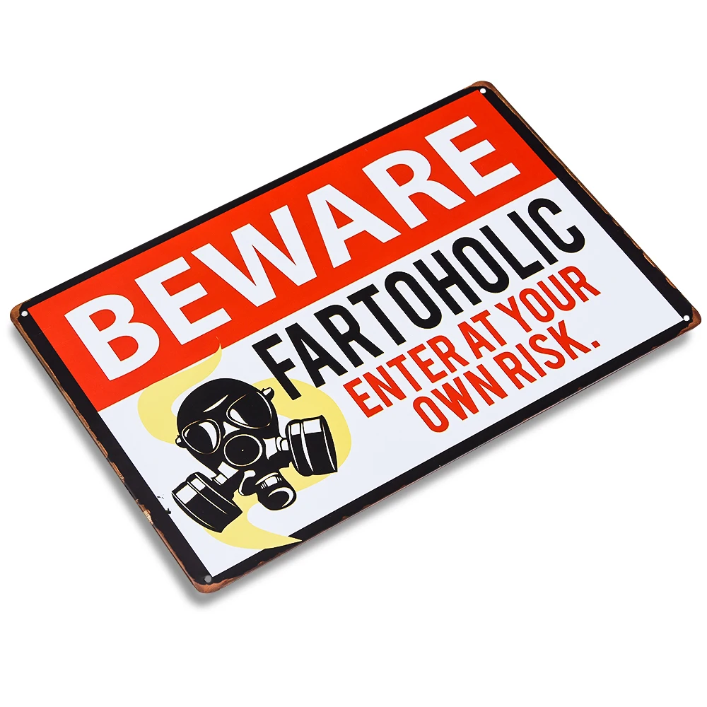 Beware фартоголический ретро арт постер домашний бар винтажные тарелки