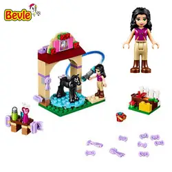 Bevle 10552 Bela Friends серия жеребенок мытье Stati игрушки модели строительные наборы блок кирпич совместим с Bela Friends 41123