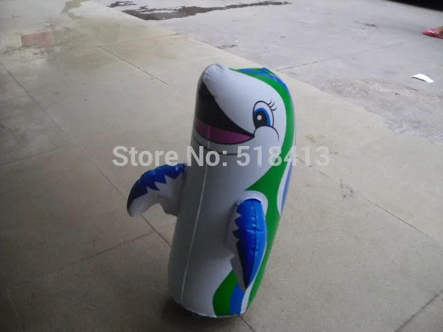 inflatable animal Inflatables Children Inflatable Toy Dolphins Penguin Tumbler Pull Carts Stall Selling Animals Standing Funny 2