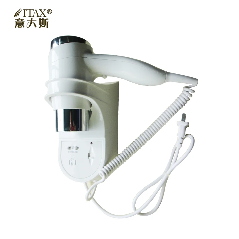 X-7752A Rohs AC Electric Unfoldable Handle Thermostatic Hotel Wall Mounted Hot/Cold Wind With Socket Hair Dryer | Бытовая техника