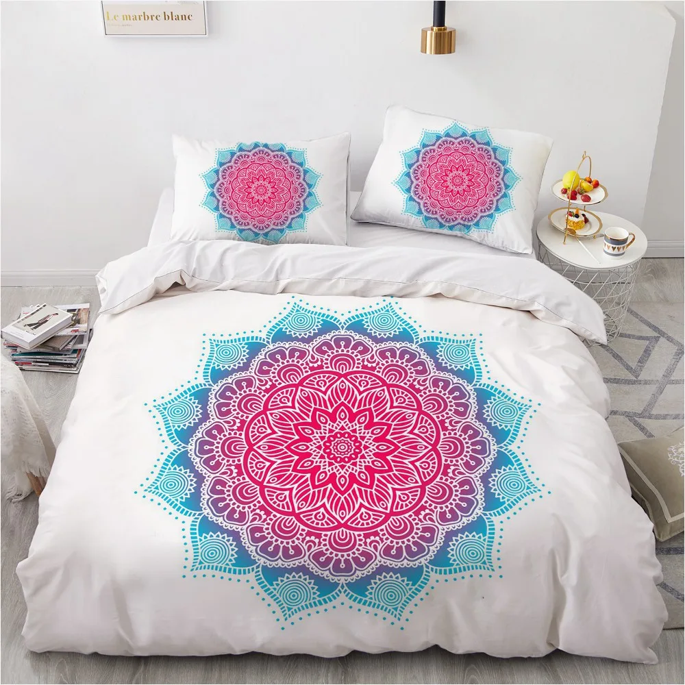 

Bohemian Ethnic Style 3D Print Fashion Lifelike Duvet Cover Queen King Twin Full Single Double Unique Design Bed Set