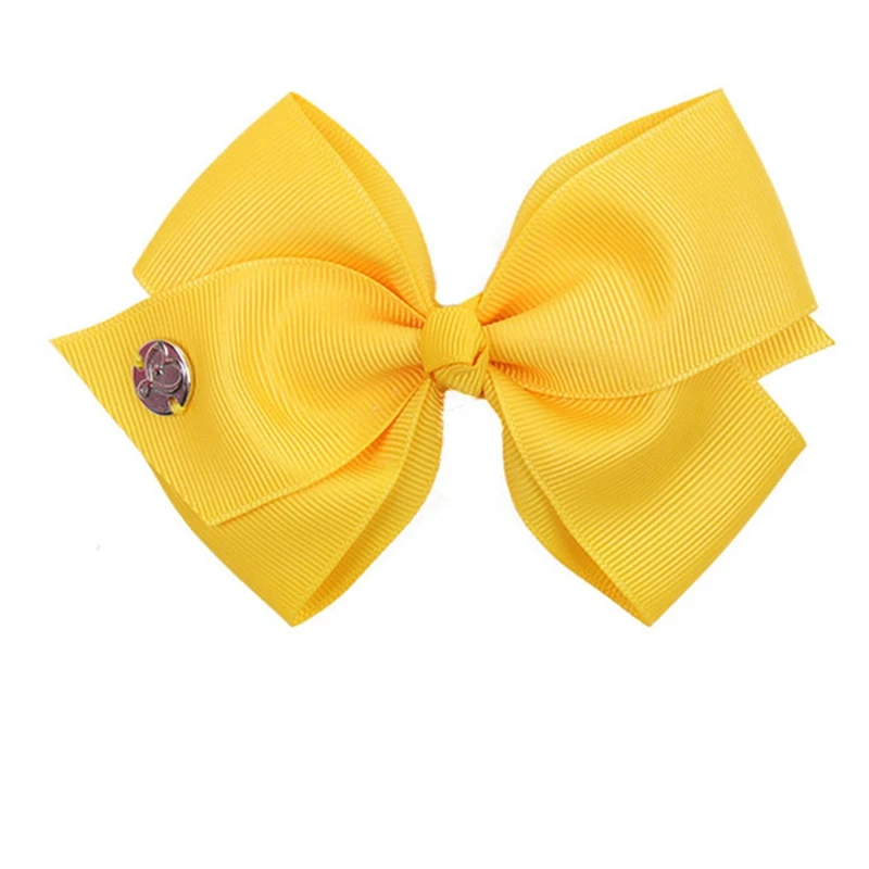 6 Pcs/set 5 Inch Colorful Toddler Baby Girls Boutique Hair Clip Bows Ribbon Hairpins Baby Hairgrip Headwear For Children