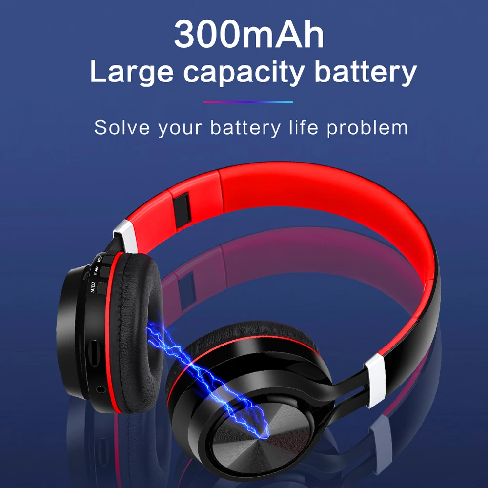 MAAT Bluetooth портативные беспроводные наушники Bluetooth стерео Складная гарнитура аудио Mp3 регулируемые наушники с микрофоном для музыки