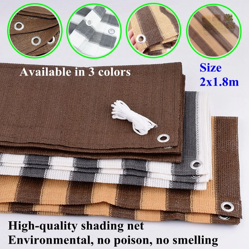 

2x1,8 м HDPE УФ Зонт чистый балкон Солнцезащитная суккулент солнце затеняющая сетка плавательный бассейн Обложка козырек от Солнца Парус уличный тент