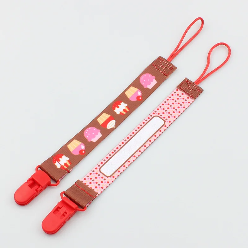 2PCS Baby Pacifier Chain Safe Plastic Clips Fabric Cartoon Prints Dummy Soother Nipple Holder Baby Teether Clips 2PCS Baby Pacifier Chain Safe Plastic Clips Fabric Cartoon Prints Dummy Soother Nipple Holder Baby Teether Clips