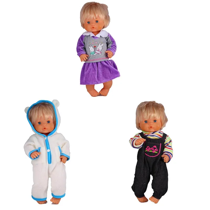 3 шт./лот теплая одежда подходит 42 см Nenuco кукла Nenuco y su Hermanita кукла аксессуары - Цвет: 3 pcs mixed 03