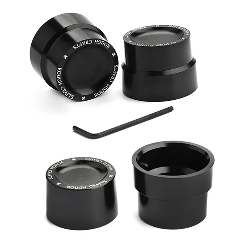 4 шт. черные алюминиевые грубые ремесла резьба Передняя и гайка задней оси крышки подходят для Harley Sportster XL883 XL1200 Dyna Touring V