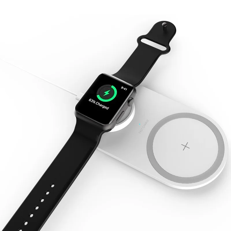QC 3,0 быстрое зарядное устройство для мобильных телефонов 3 в 1 беспроводной телефон зарядное устройство гриб ночник беспроводной зарядный блок док-станция