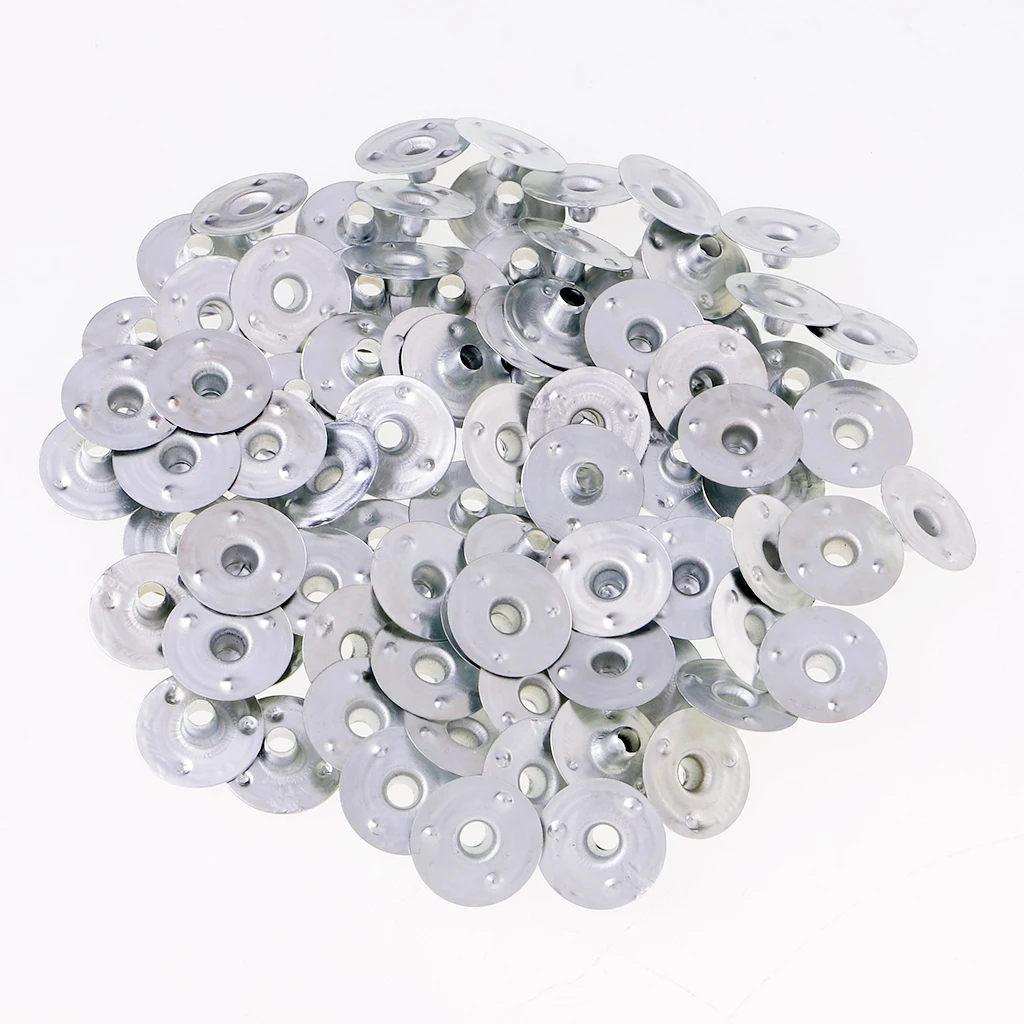 500 Piece Metal Candle Wick Tea Lights Votive Candle Wicks Self Centering Sustainers Tabs Base for Candle Making 12.5x3mm