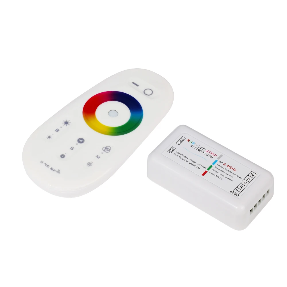 DC12-24V сенсорный экран RF 2,4G контроллер+ RGB/RGBW/Одноцветный/CCT контроллер светодиодной ленты/диммер для светодиодной ленты 5050