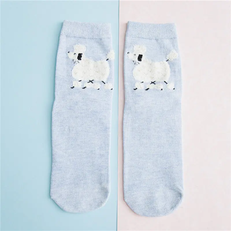 KingDeng Зима Kawaii Носки Для Женщин Harajuku Мультфильм Cute Art Теплый Эстетический Носок Для Женщин Уличная Одежда Корейский Стиль Женщины