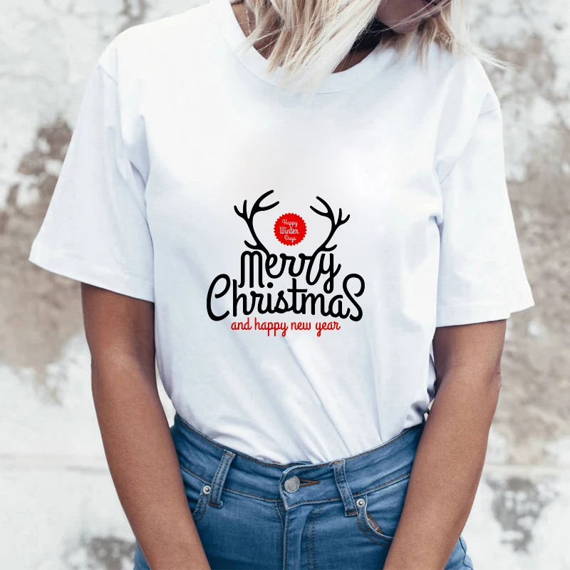 Новинка 2019 футболка с надписью &quotMerry Christmas&quot модная повседневная забавная