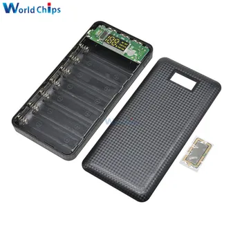 

3 USB 7 x 18650 Battery DIY Power Bank Box Holder Case LCD Display Battery Charge For Mobile Phone PC With LED Flashlight