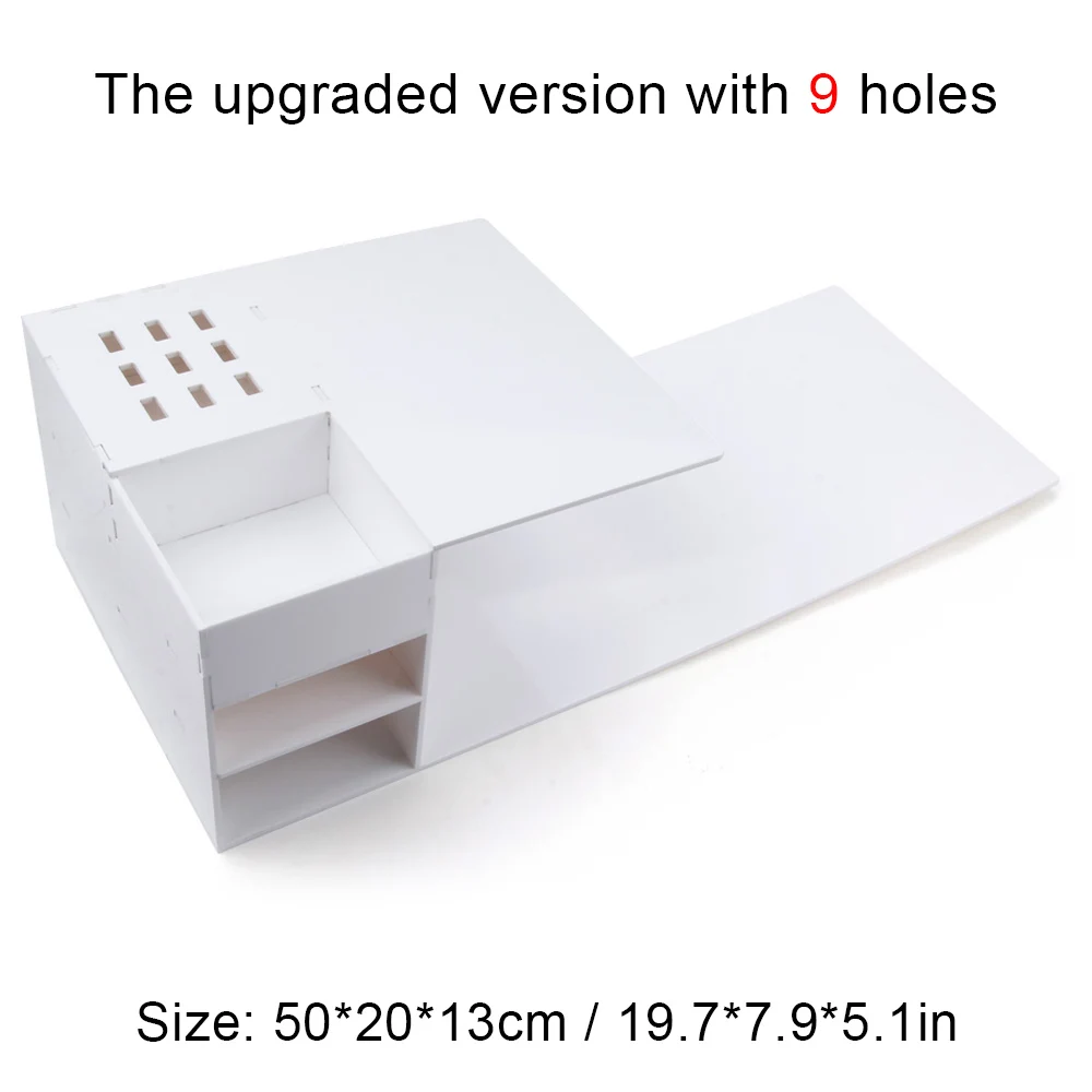 9 holes White Shelf Удлиненная подушка для ресниц и Комплект полок для ресницы для наращивания пены памяти ресниц подушка для макияжа Инструменты Накладные ресницы салон шеи - Цвет: 9 holes White Shelf