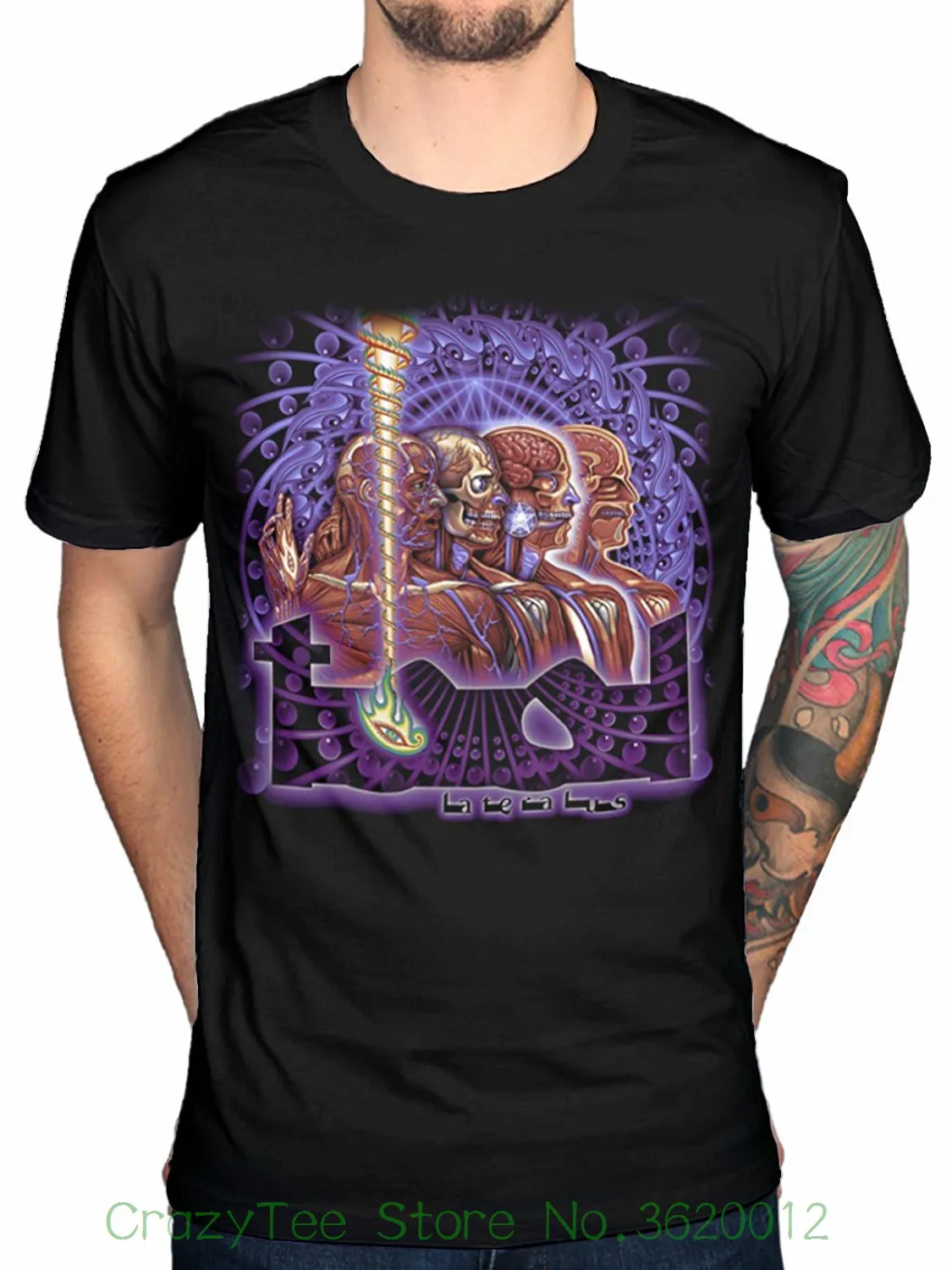 

Top Tee 100% Cotton Humor Men Crewneck Tee Shirts Tool Lateralus Men's Tee T-shirt
