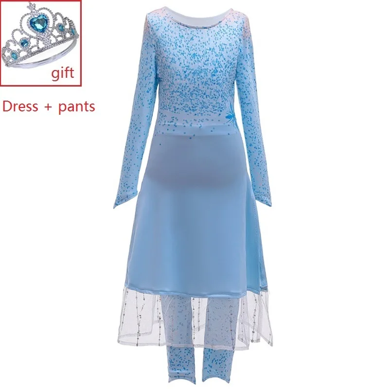 Vestidos infants платья для девочек детские костюмы на Год рождественское платье для вечеринок милые платья в стиле принцессы Эльзы Анны маскарадный костюм