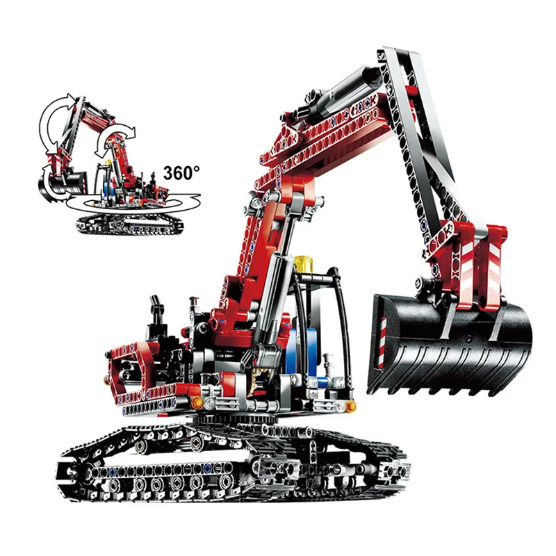 

760pcs Compatible with Legoinglys Technic City Super Cool Engineering Excavator DIY Model Building Blocks Kit Toys Gifts