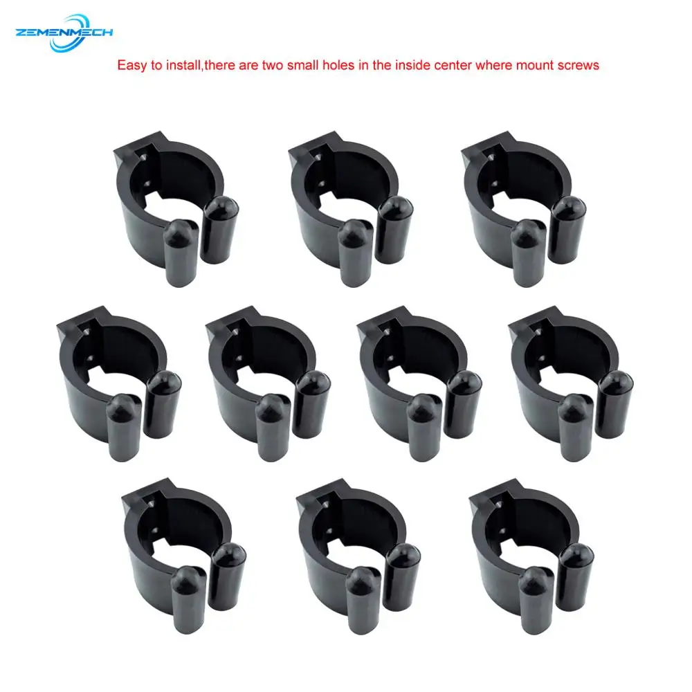 Fishing Tackle Nylon Portable Fishing Pole Clips Plastic Club Positioning Clamps Holder Accessories Wall Mounted Plastic Grips