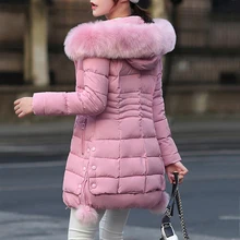 Faux Fur Parkas Women New Winter Down Cotton Jacket Women Thick Snow Wear Winter Coat Lady Clothing Female Jackets Parkas