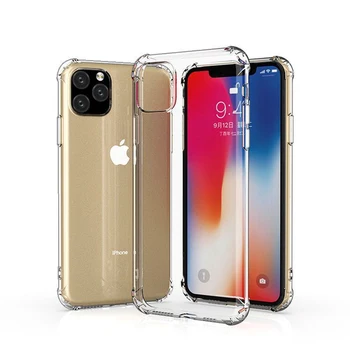 

Luxury Shockproof Silicone Phone Case For iPhone 7 8 6S Plus 7 8 Plus XS Max XR 11 11Pro Case Transparent Protection Back Cover