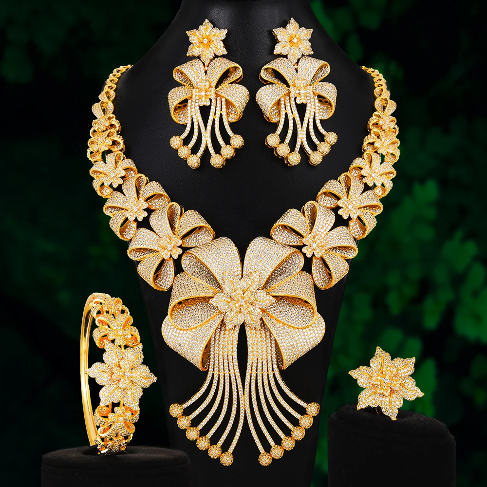 Missvikki 2022 Original Luxury Romantic Blooming Flowers Big Necklace