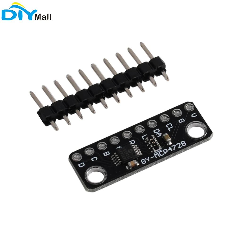 

DIYmall GY-MCP4728 12 бит 12 бит I2C цифро-аналоговый преобразователь DAC модуль датчика разрыва