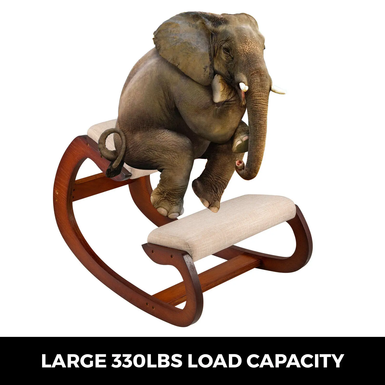 Chaise Installer Sur Un éléphant En Asie Vevor Chaise Ergonomique À Genoux Tabouret À Genou Avec Coussin Épais Chaise  De Bureau Domicile Amélioration De La Posture Du Corps Fauteuil Ergonomique  À Genoux Basculant En Bois Pour Ordinateur - Chaises