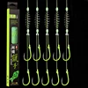 5 Pairs carbon steel luminous fishing hooks double barbed hook with PE line carp fishing anzol accessories ► Photo 3/6