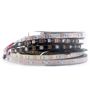 

5M 30Pixels/m Programmable LED Strip Light WS2812B WS2811 Built-in 5050 RGB Digital Dream color Flex LED Strip W/B PCB