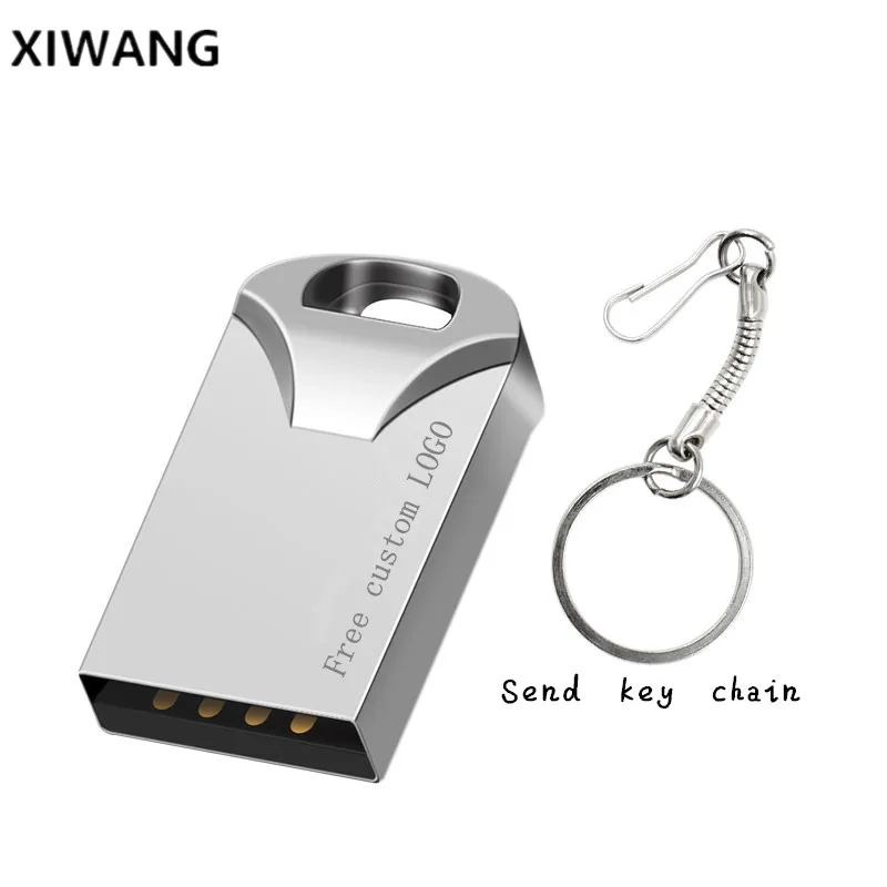 

super mini metal usb flash drive 128gb 64 gb 32gb pen drive 16gb 8gb memoria usb 2.0 memory stick pendrive 4gb free custom LOGO