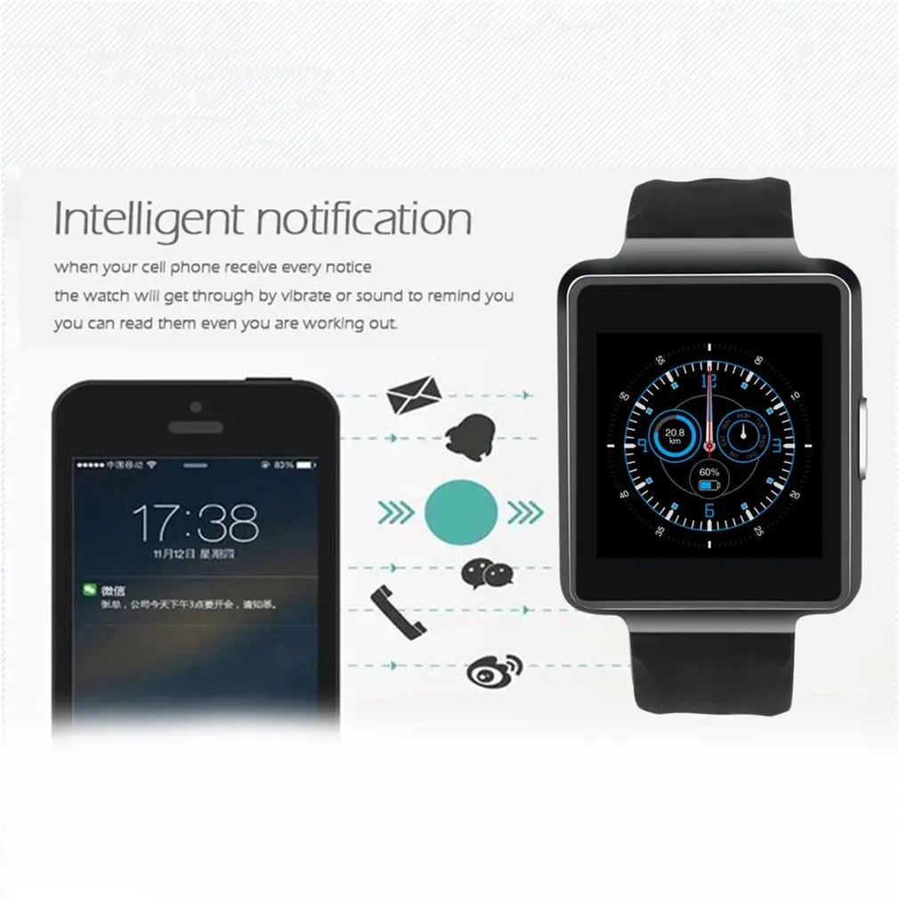 K1 Bluetooth Sport Smart Watch Universal Sport Watch WristWatch Steps Distance Measure Calorie Monitoring Smartwatch