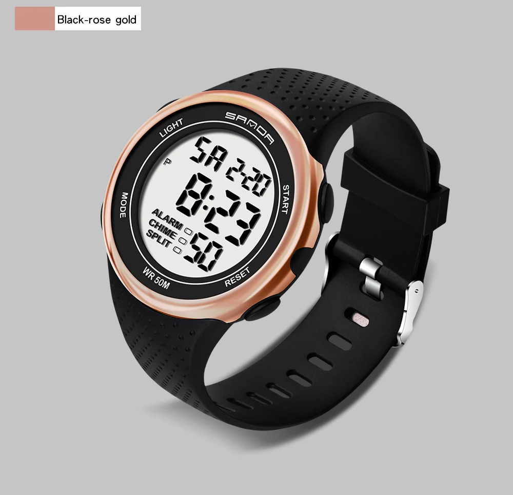 10 Year Battery Watch Oudoor Sport Watch Men 100M Waterproof Digital Watches Man Japanese Movement Thai Rubber Strap Sanda Watch