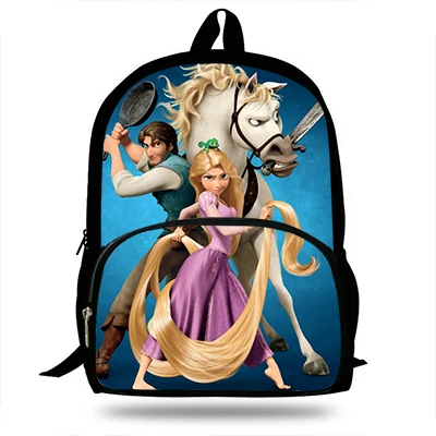 Детские школьные сумки милый запутанный Рапунцель Принцесса печать рюкзак для девочек классная книжная сумка мультфильм сумка на плечо Mochila