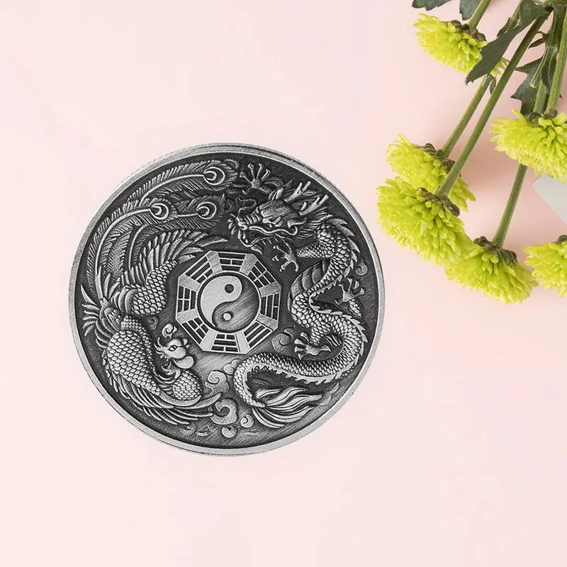 Памятная медаль Дракон и Феникс Chengxiang памятная монета Дракон и Феникс значки с животными коллекция подарок E2S