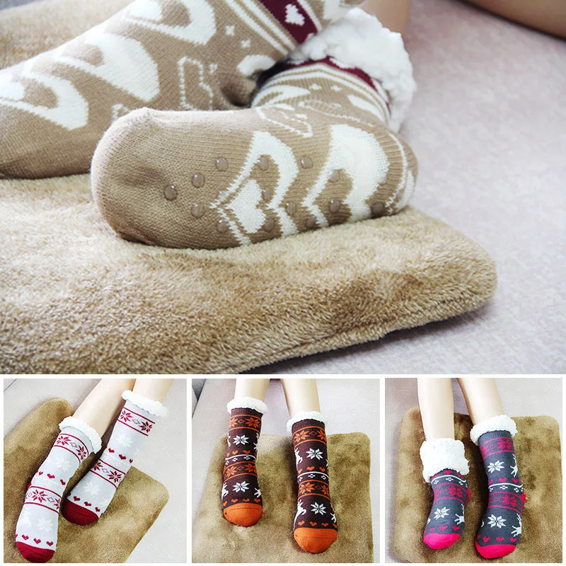 Женские носки, очень теплые, из флиса, для дома, плотные, теплые, эластичные, удобные, толстые, для зимы, для дома, офиса, снега, hh88