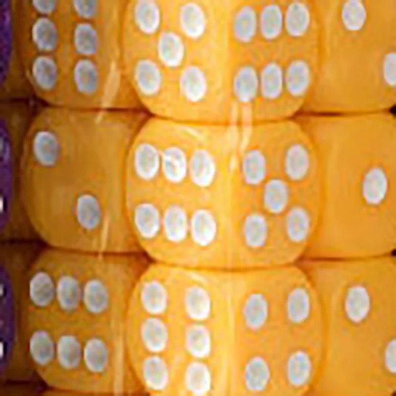 15 шт./Партия набор Игральный костей 15 цветов Высокое качество твердая акриловая 6 кубика для Club/вечерние/Семья игры 16 мм - Цвет: yellow