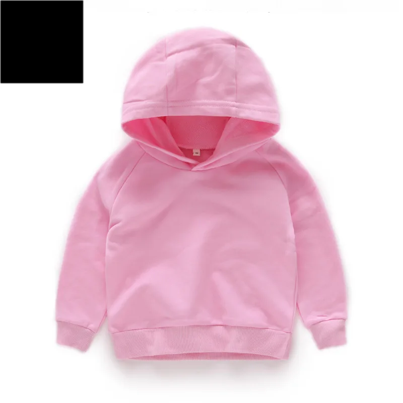 Г. Новая весенне-осенняя одежда для маленьких мальчиков и девочек хлопковый свитер с капюшоном детская повседневная спортивная одежда, одежда для младенцев От 2 до 11 лет - Цвет: Розовый
